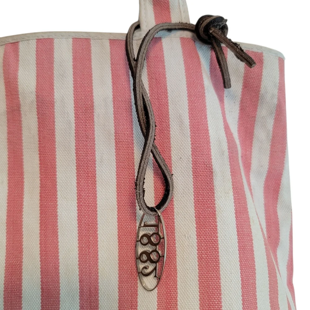 2 Saldarini 1882 Striped Espabag Cotton Tote Bucket Bags Beach Nautical *READ!*